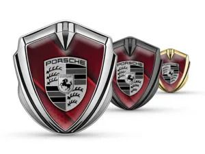 Porsche Badge Auto Custom Look Moderno High-End